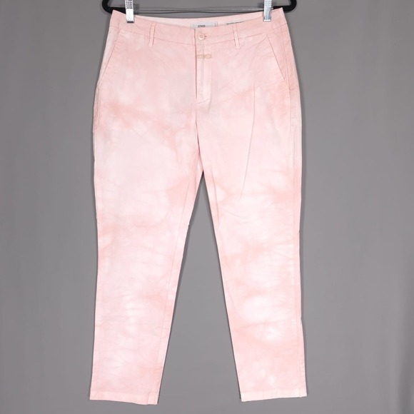 NWOT‎ CLOSED Women's Pants 28 JACK Tye Dye Straight Leg PIMA COTTON Pink